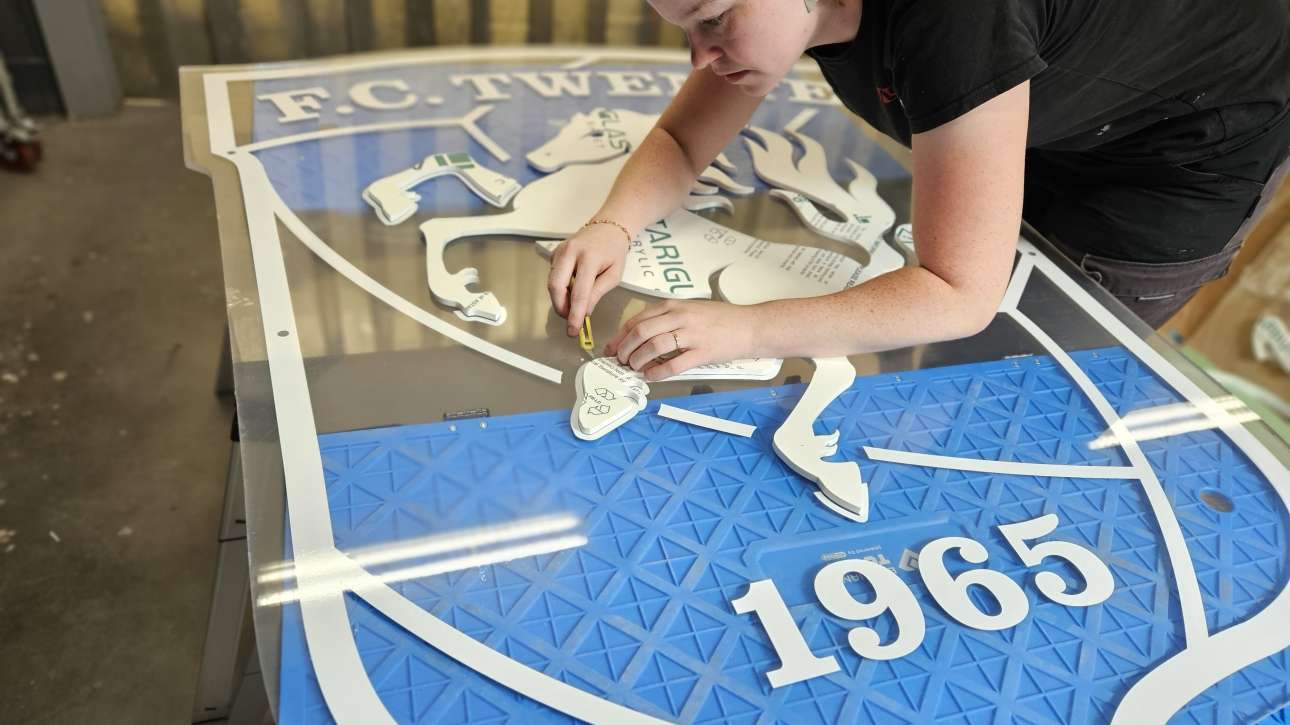 Airtex, geprint, behang, printerieur, twente, FC Twente, Enschede, kantine, signing