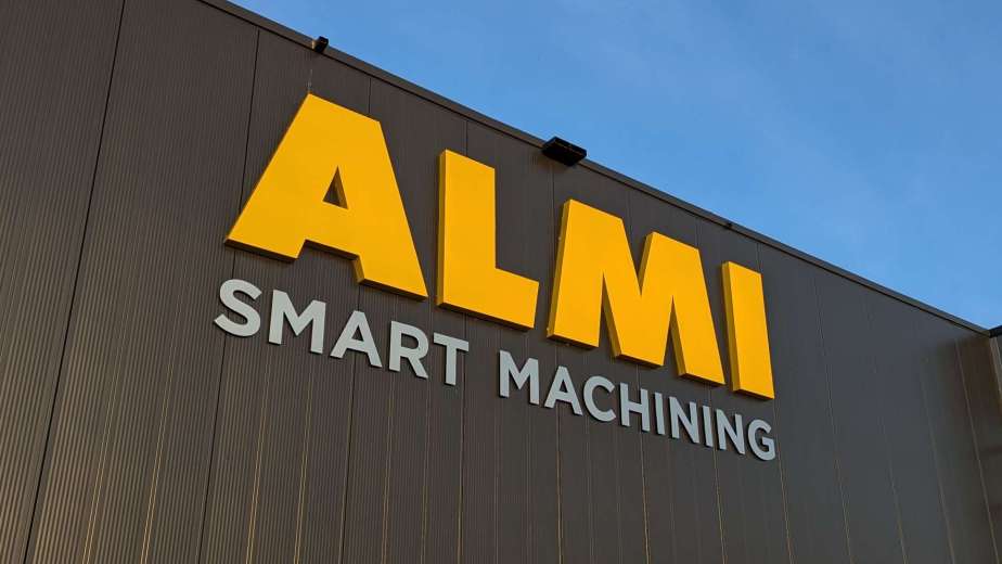 Almi, Gevelreclame, Doosletters, Reclame, Gevelteksten, Vriezenveen, Wierden, Overijssel, Sign, Signing