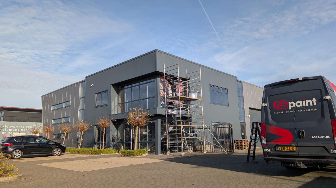 One way vision, raamfolie, raambelettering, gevelreclame, raambestickering, twente